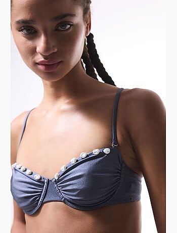 Seashell top de biquíni com aro penti