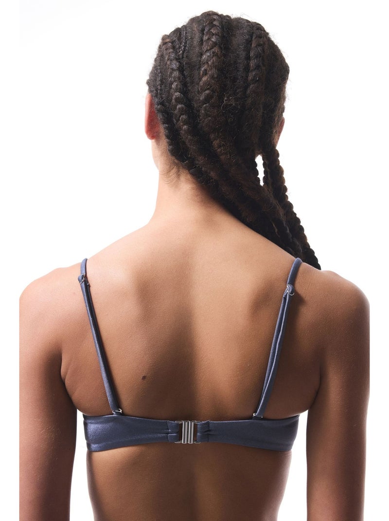 Seashell top de biquíni com aro penti Cinza - Kiabi