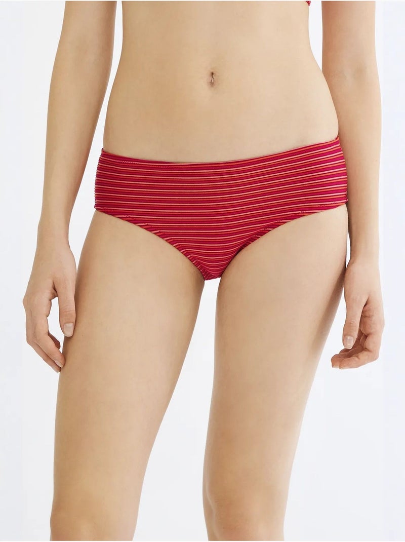 Serenity cueca de biquíni hipster penti Vermelho - Kiabi