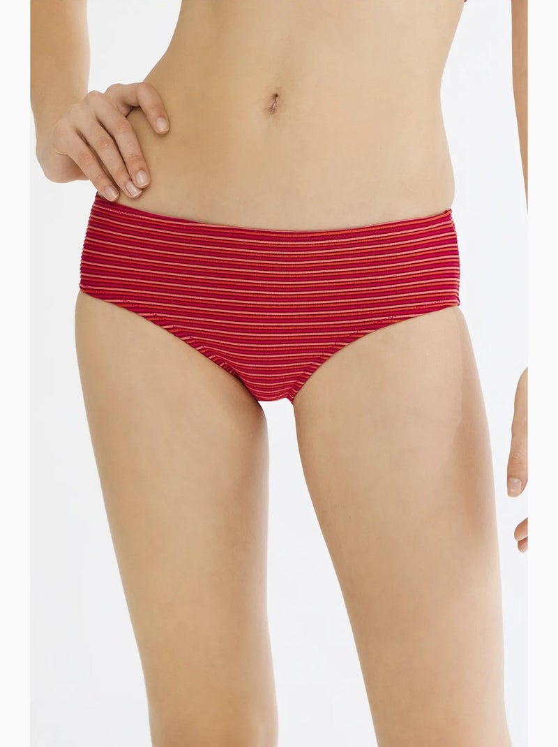 Serenity cueca de biquíni hipster penti Vermelho - Kiabi