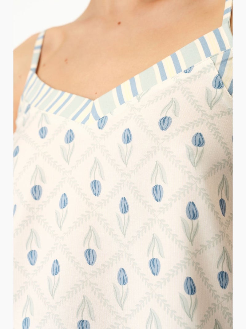 Serenity top de pijama floral penti Branco sujo - Kiabi