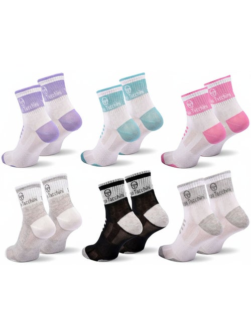 Sergio Tacchini Pack Meias Curtas Mulher Quarter 6 Pares - Kiabi