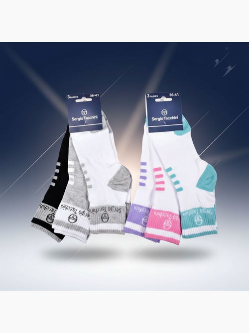 Sergio Tacchini Pack Meias Curtas Mulher Quarter 6 Pares - Kiabi