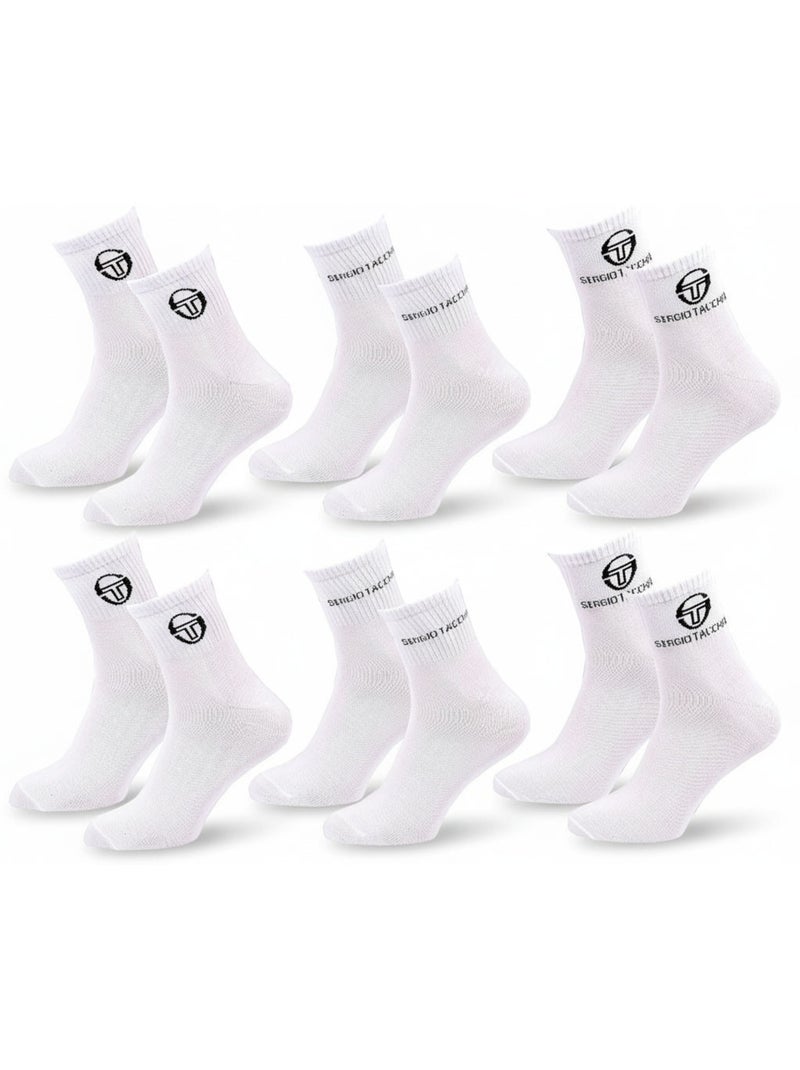 Sergio Tacchini Pack Meias Curtas Mulher Quarter 6 Pares Branco - Kiabi
