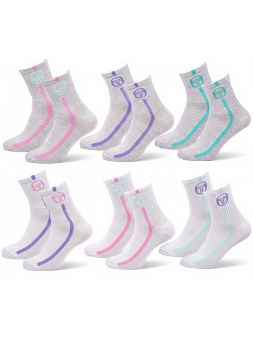Sergio Tacchini Pack Meias Curtas Mulher Quarter 6 Pares - Kiabi