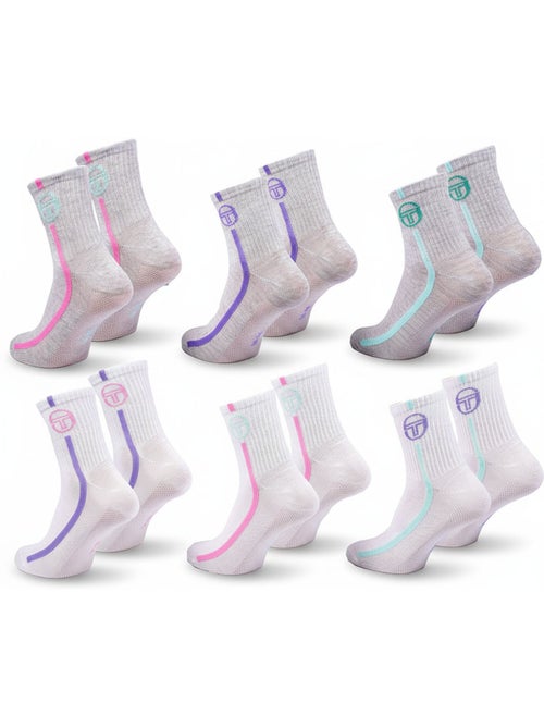 Sergio Tacchini Pack Meias Curtas Mulher Quarter 6 Pares - Kiabi