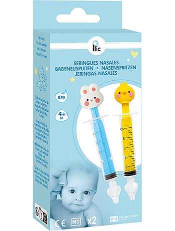 Seringas reutilizáveis para lavagem nasal de bebé com silicone