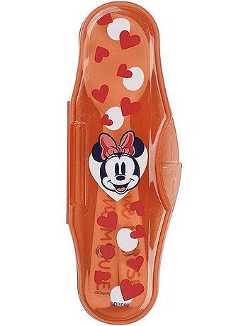 Set 2 colheres ergonómicas minnie disney thermobaby com estojo