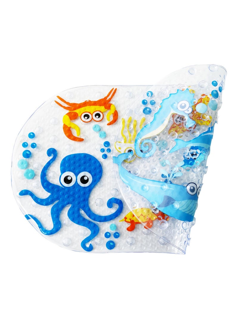 Set acessórios de banho thermobaby com tapete antiderrapante e brinquedos Cinza - Kiabi
