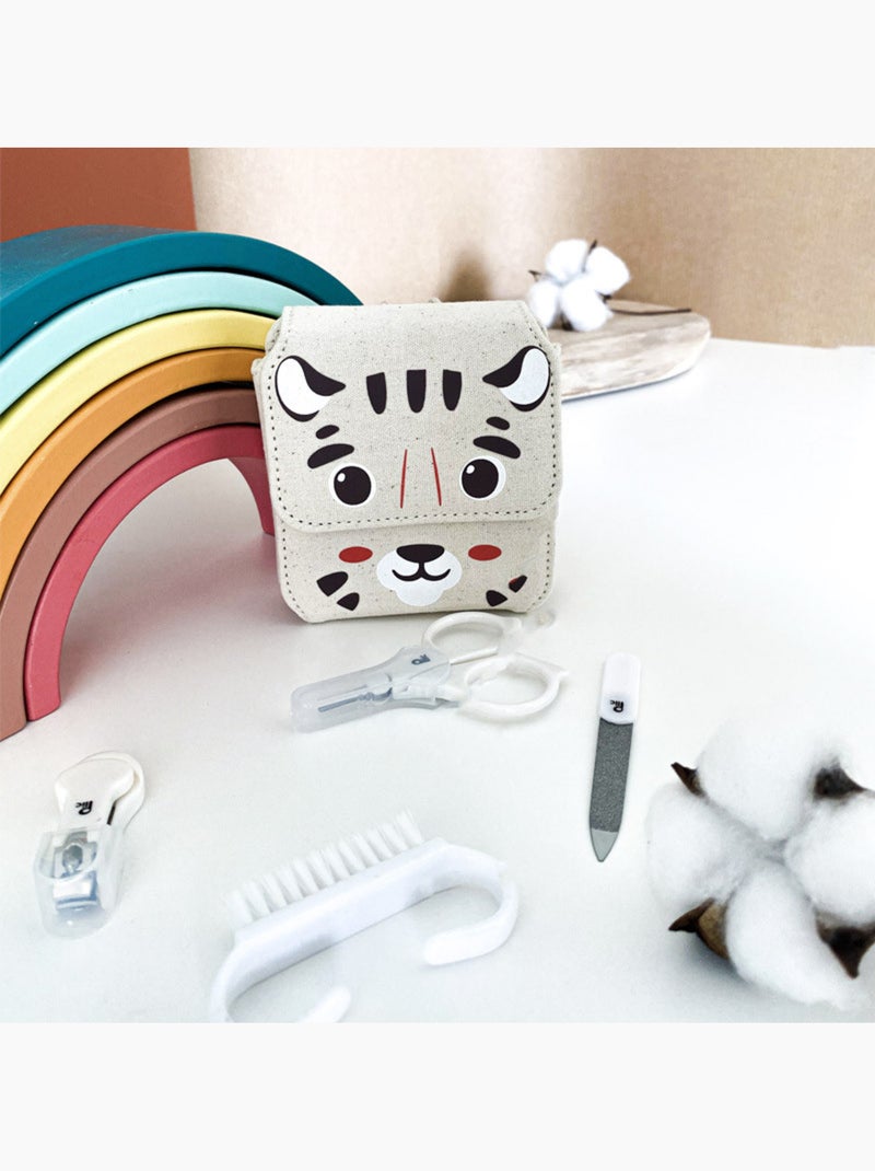 Set manicura bebé 5 acessórios estojo Bege - Kiabi