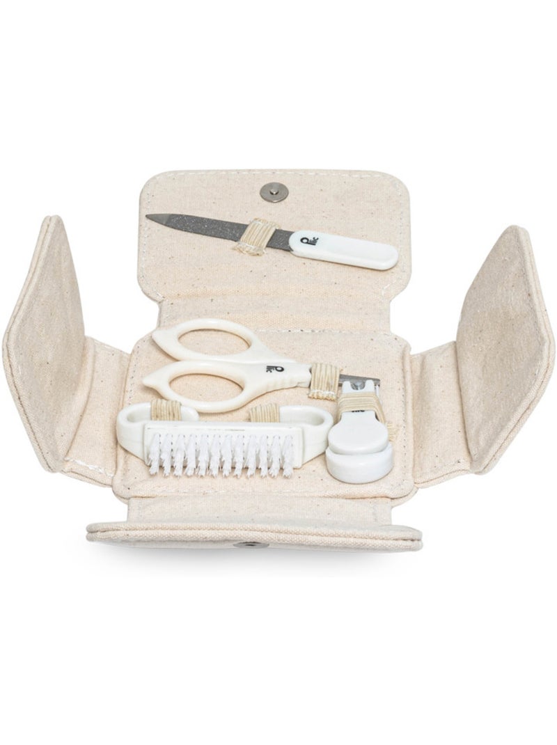 Set manicura bebé 5 acessórios estojo Bege - Kiabi