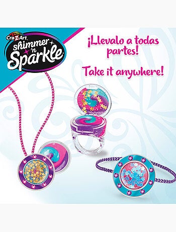 Shimmer 'n sparkle conjunto para fazer batom com medalhões