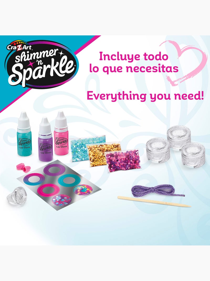 Shimmer 'n sparkle conjunto para fazer batom com medalhões N/D - Kiabi