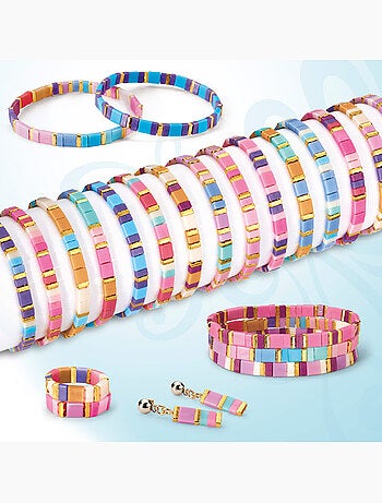 Shimmer 'n sparkle kit pulseiras, brincos e anéis com contas tila