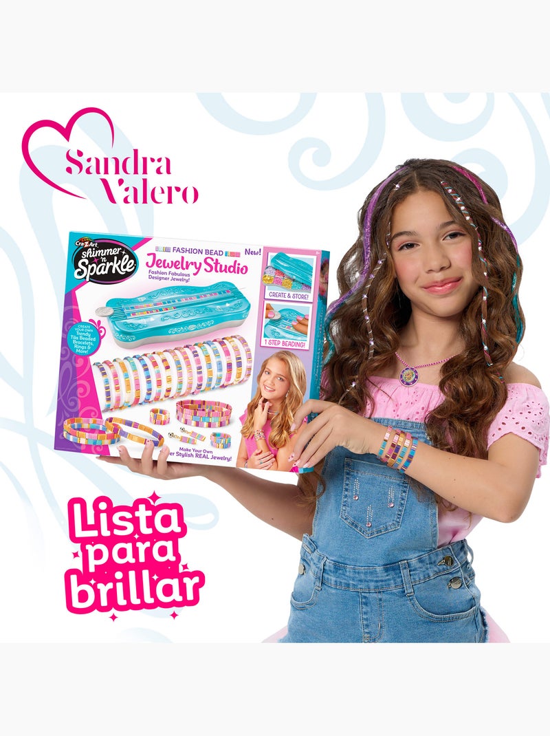 Shimmer 'n sparkle kit pulseiras, brincos e anéis com contas tila N/D - Kiabi