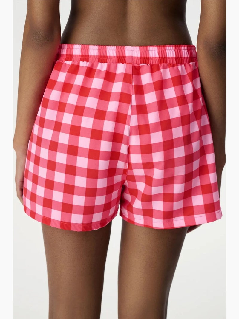 Short celinda com flores marinhas penti Rosa/Branco - Kiabi