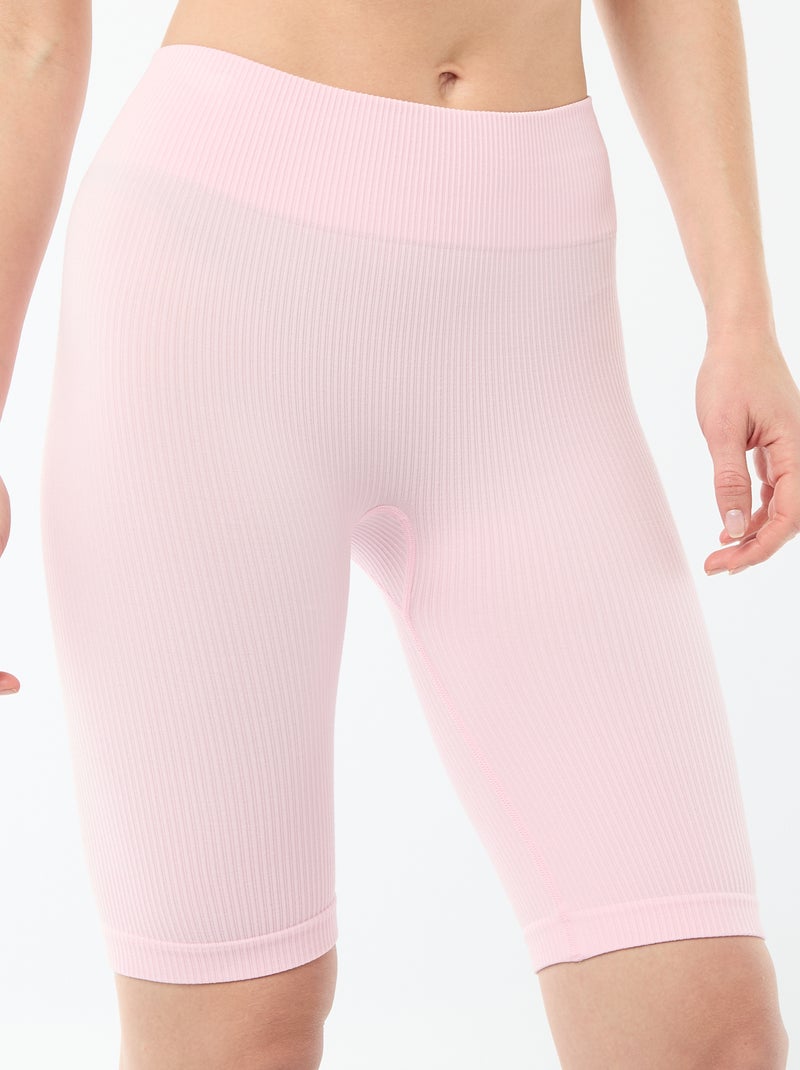 Short ciclista canelado Rosa - Kiabi