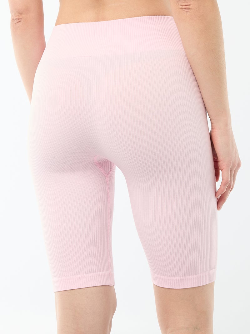 Short ciclista canelado Rosa - Kiabi