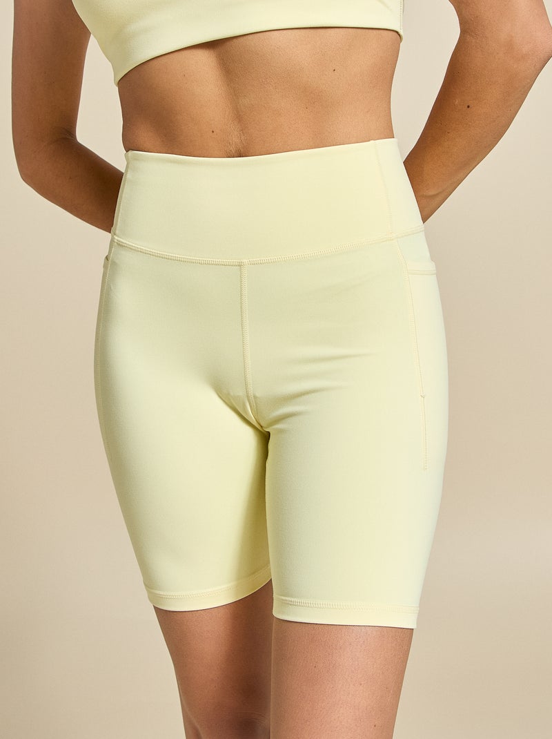 Short ciclista de desporto - (ekstract) Amarelo - Kiabi