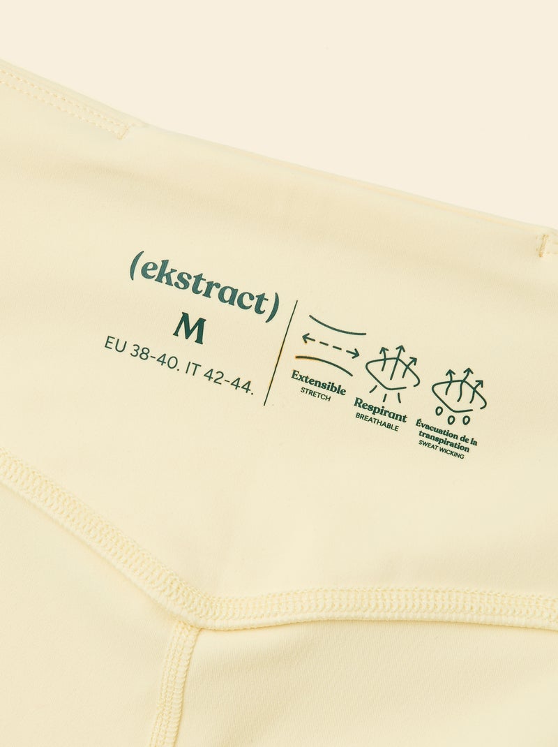 Short ciclista de desporto - (ekstract) Amarelo - Kiabi