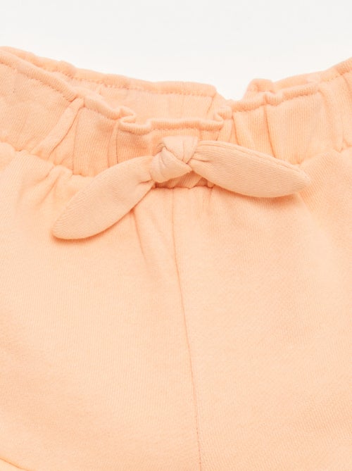 Short com folhos e laço na cintura - Kiabi