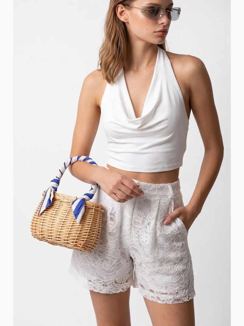 Short curto mixray Branco - Kiabi