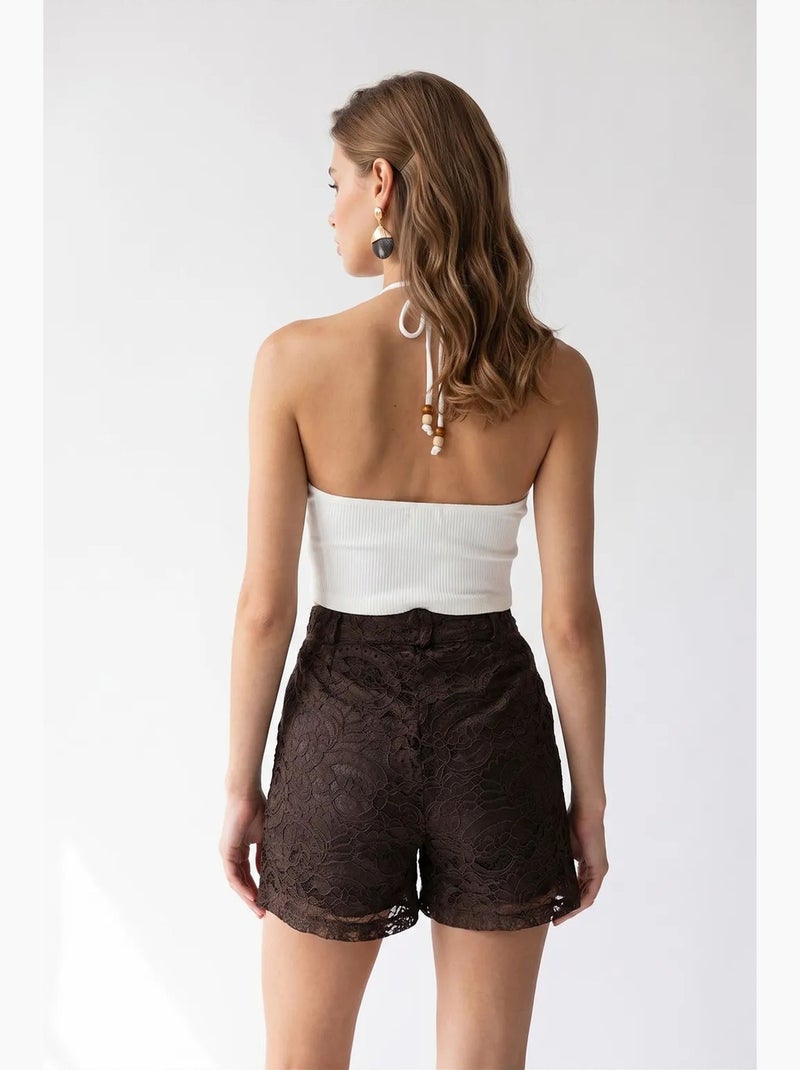 Short curto mixray Castanho-chocolate - Kiabi