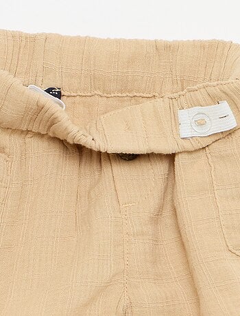 Short de algodão com 2 bolsos chapados