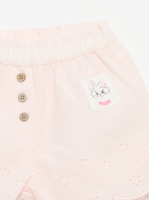 Short de algodão \'Marie\' \'Disney\' - Kiabi