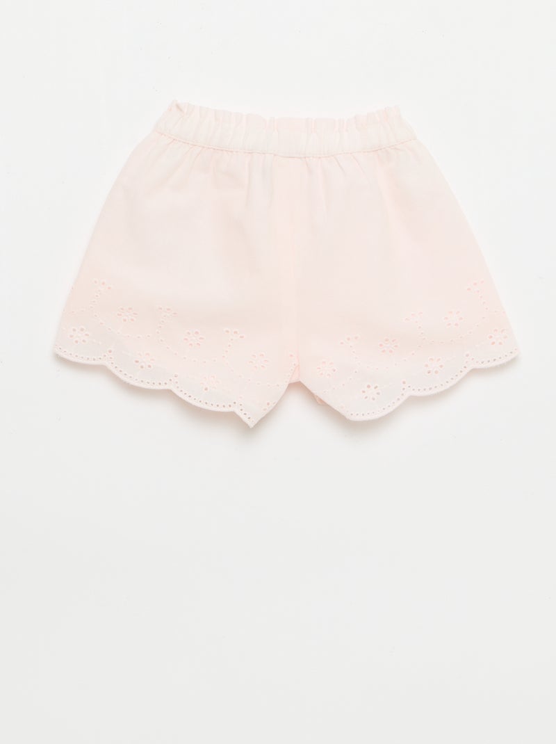 Short de algodão \'Marie\' \'Disney\' Rosa - Kiabi