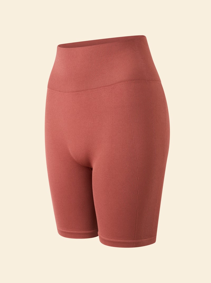 Short de ciclismo desportivo sem costuras - (ekstract) Castanho - Kiabi