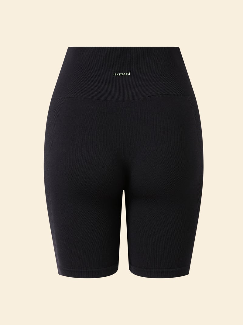 Short de ciclismo desportivo sem costuras - (ekstract) Preto - Kiabi