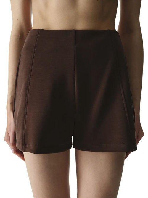 Short de cintura alta em modal penti - Kiabi Short de cintura alta em modal penti - Kiabi