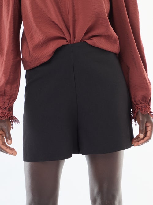 Short de cintura subida liso - Kiabi