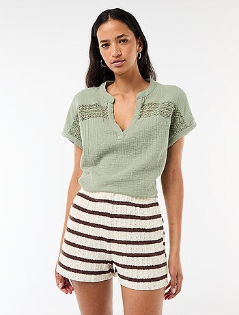 Short de crochê