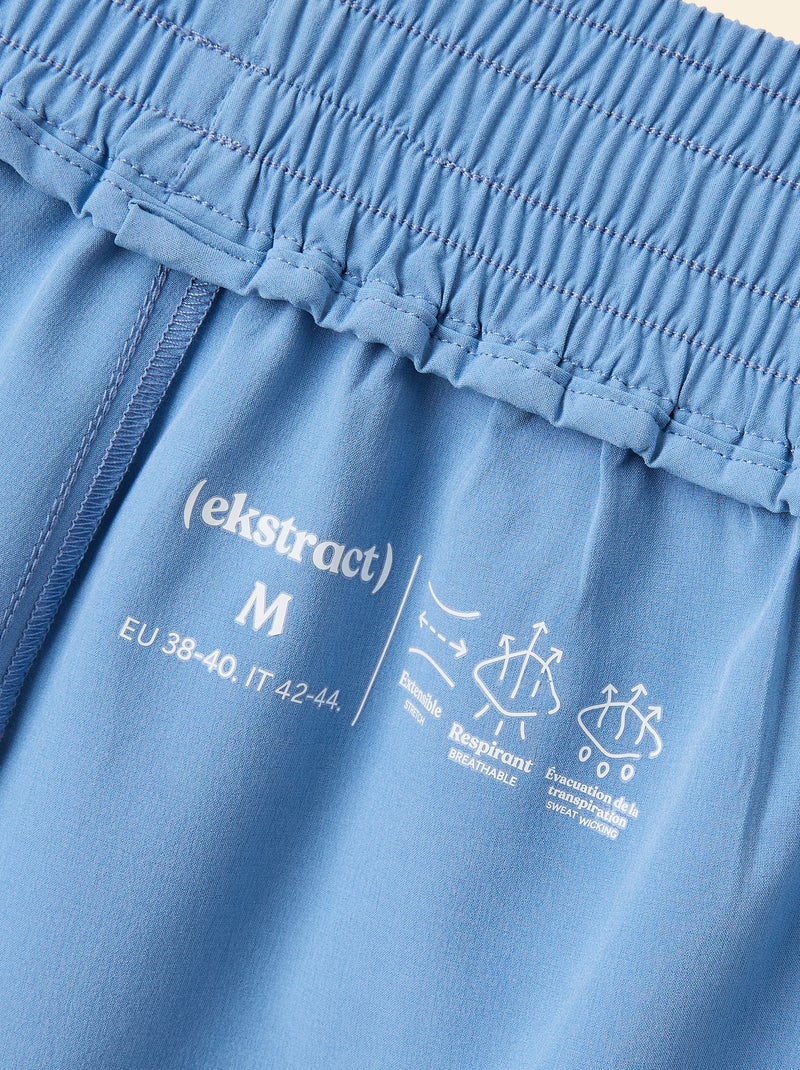 Short de desporto color block - (ekstract) Azul - Kiabi
