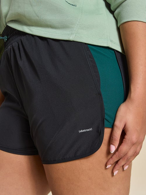 Short de desporto color block - (ekstract) - Kiabi Short de desporto color block - (ekstract) - Kiabi