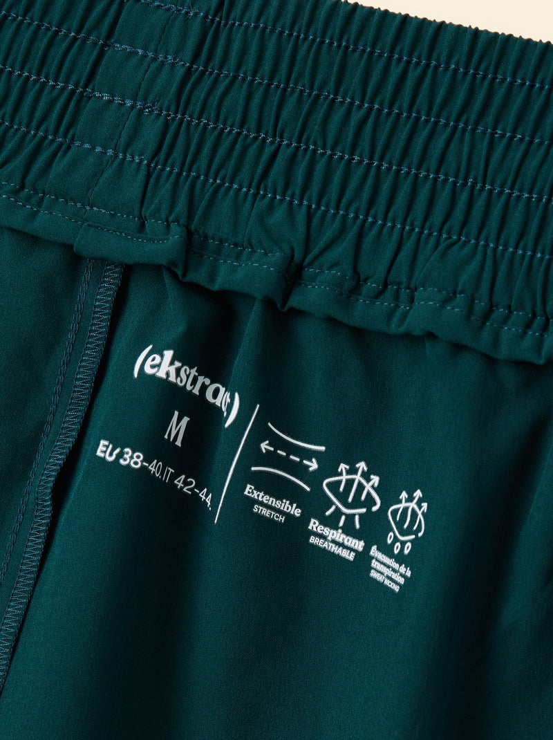 Short de desporto color block - (ekstract) Verde - Kiabi