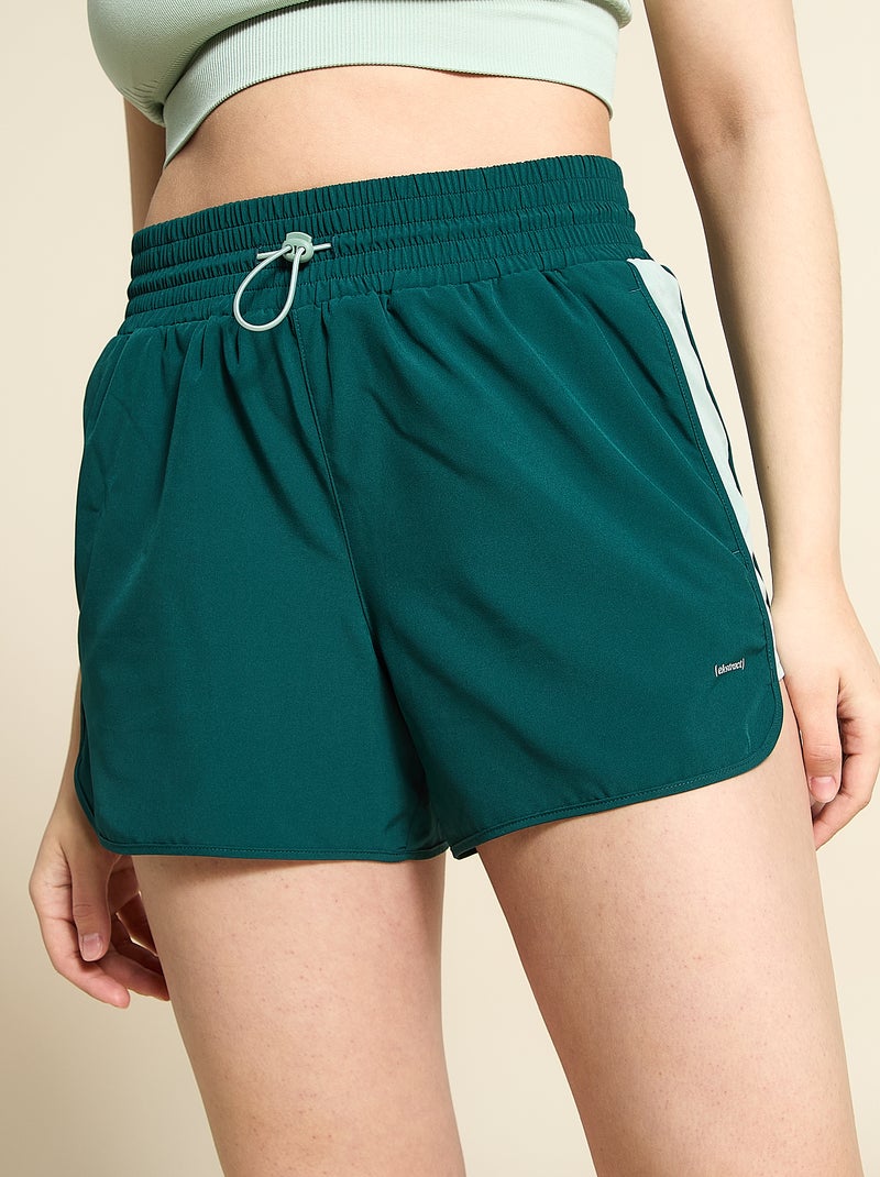 Short de desporto color block - (ekstract) Verde - Kiabi