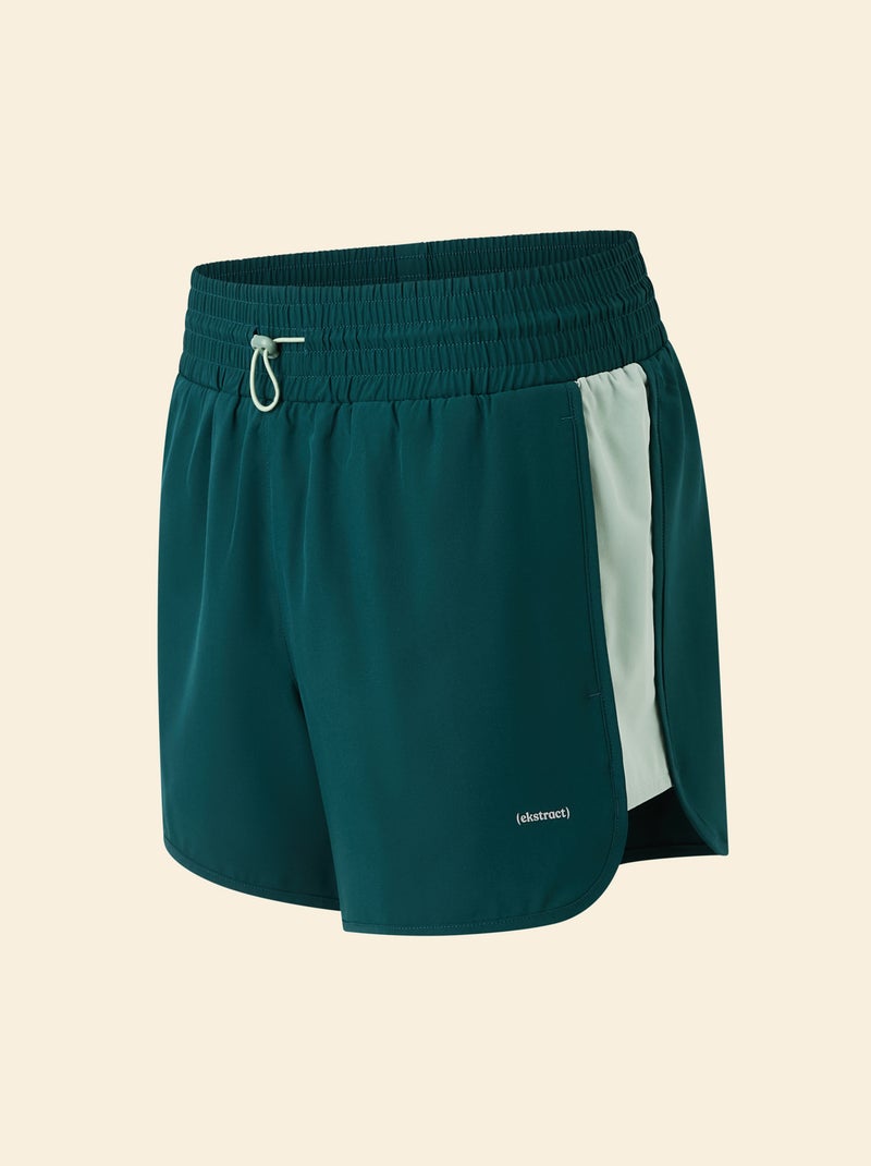 Short de desporto color block - (ekstract) Verde - Kiabi