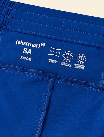 Ekstract - Short de desporto com bolso com fecho nas costas