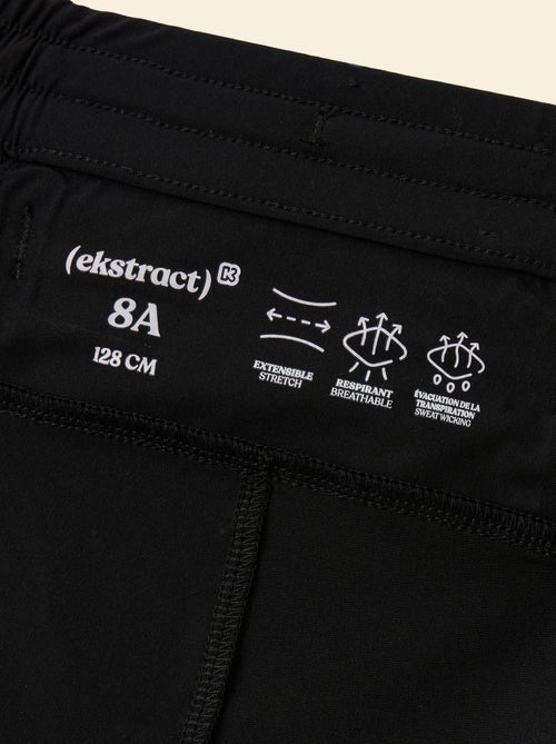 Short de desporto com bolso com fecho nas costas - (ekstract) - Kiabi