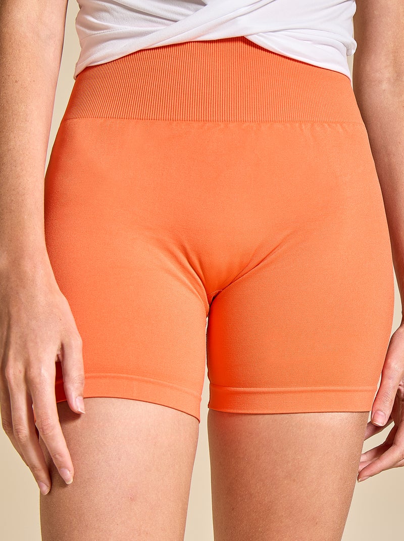 Short de desporto modelador - (ekstract) Laranja - Kiabi
