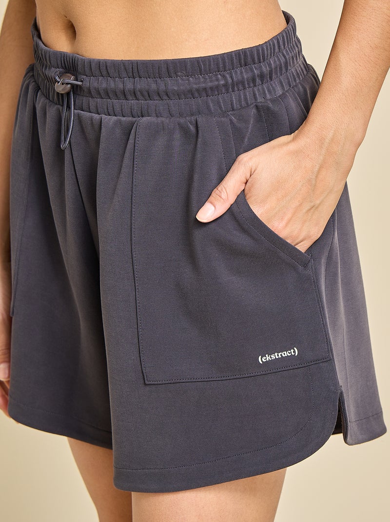 Short de desporto oversize - (ekstract) Preto - Kiabi
