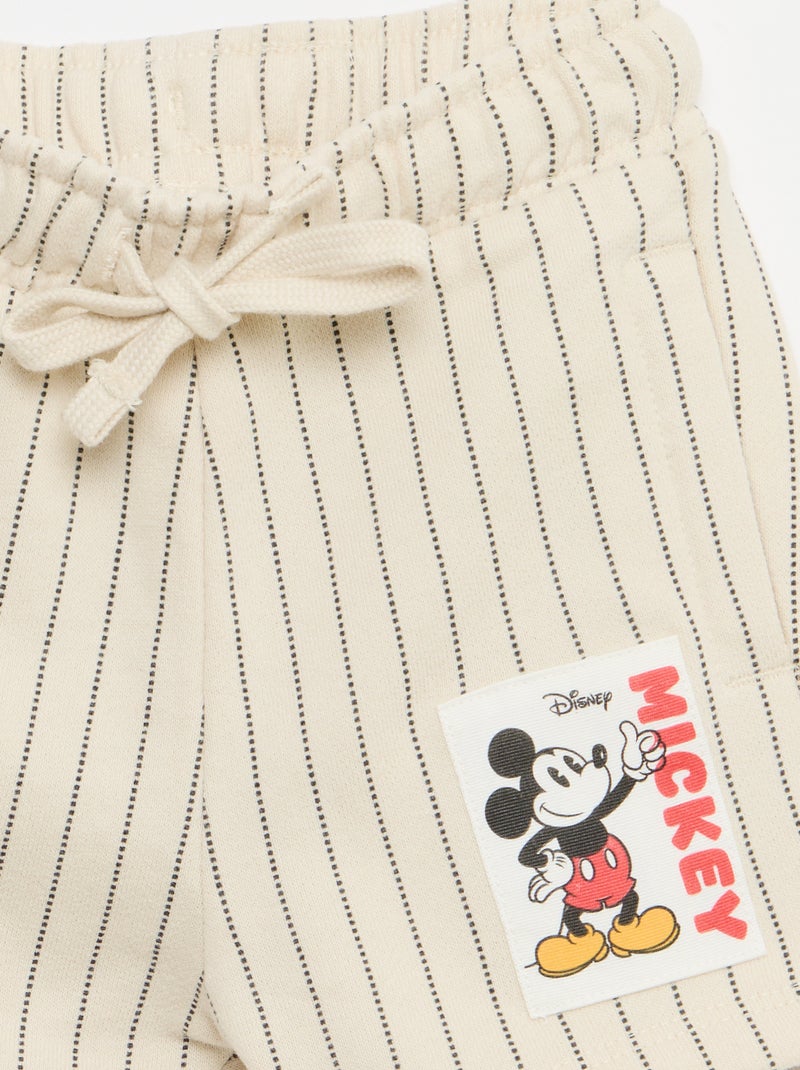 Short de french terry 'Disney' Bege - Kiabi