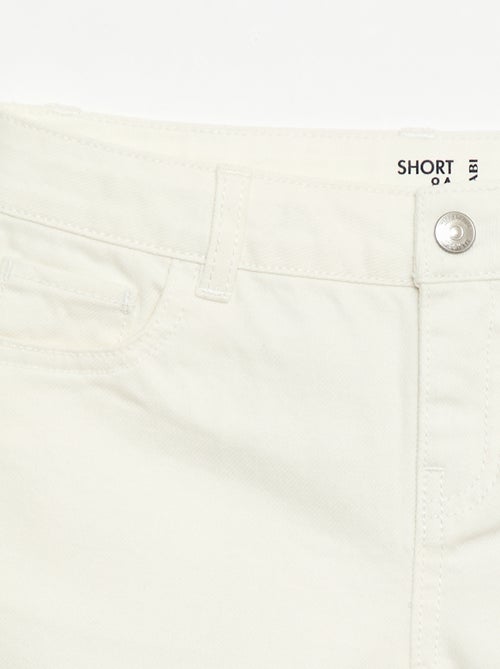 Short de ganga de cintura alta - Kiabi