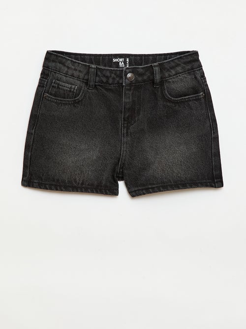 Short de ganga de cintura alta - Kiabi