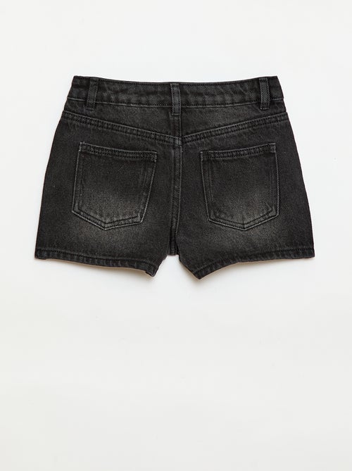Short de ganga de cintura alta - Kiabi
