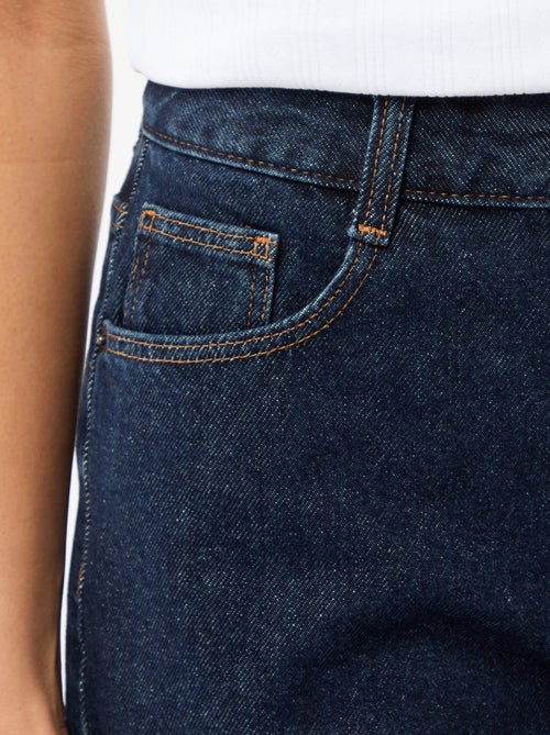 Short de ganga de cintura subida - Kiabi