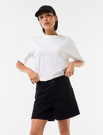 Short de ganga de cintura subida